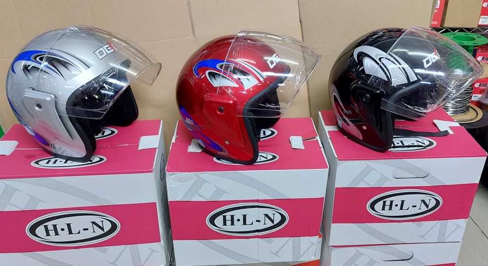 Casca scuter open face (de vara) - Rosu , Gri, Negru