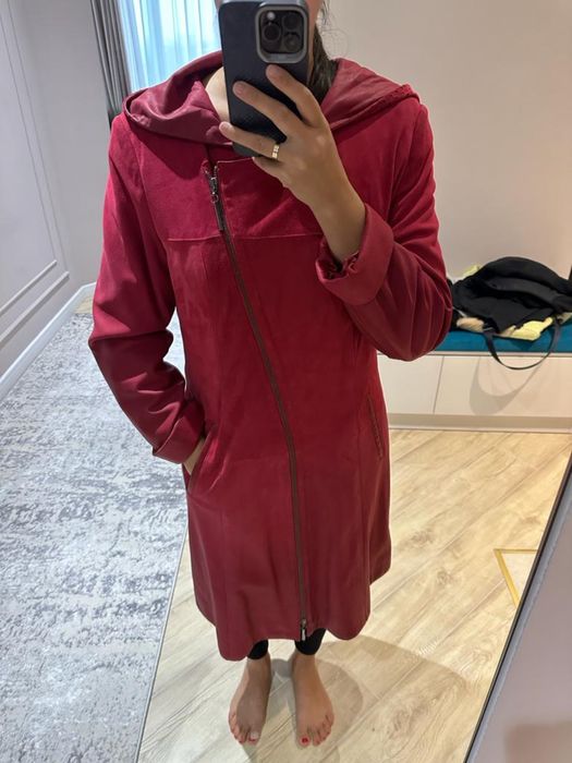 Продам кожаный плащ