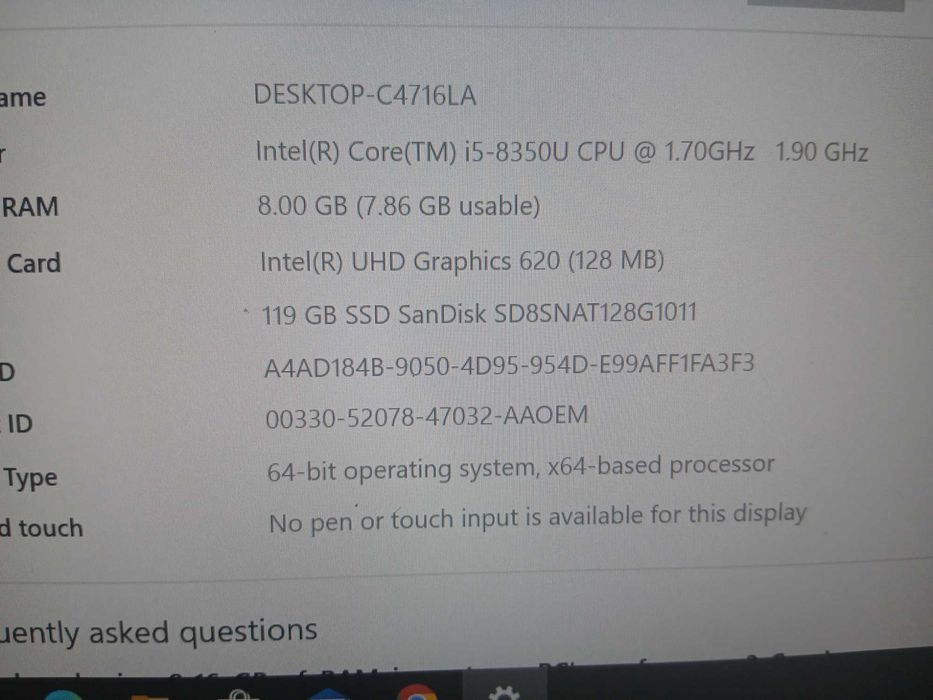 Laptop DELL E5490