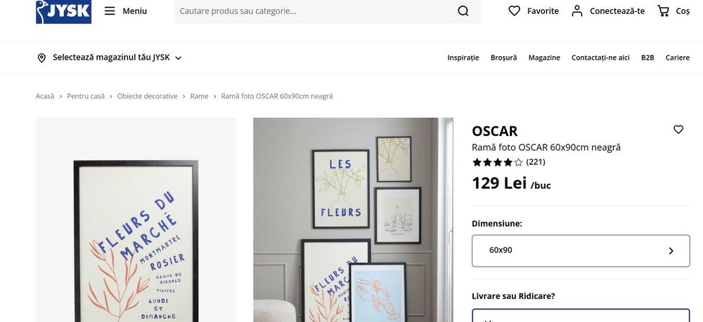 SUPER mobila/birou/biblioteca/frigider/rollbox/tablou rama60x90 OFERTA