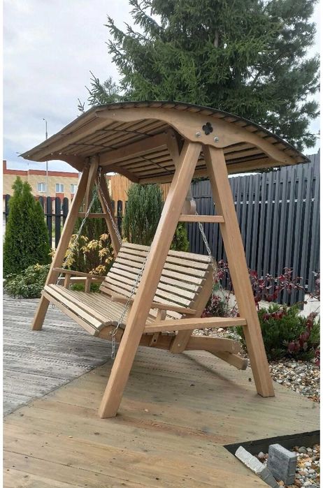 Качели, Качели садовые из дерева