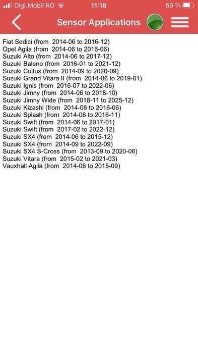 Senzori Presiune Suzuki Sx4/Vitara/Swift/Ignis/Jimny/Baleno Noi