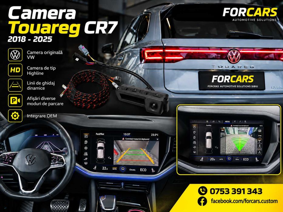 Cameră Marșarier Highline Originală VW Touareg 3 CR7 2018–2026