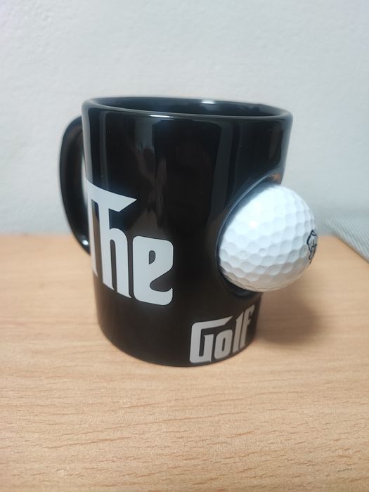 Cana cu minge de golf reală „The Golf Father” din porțelan,