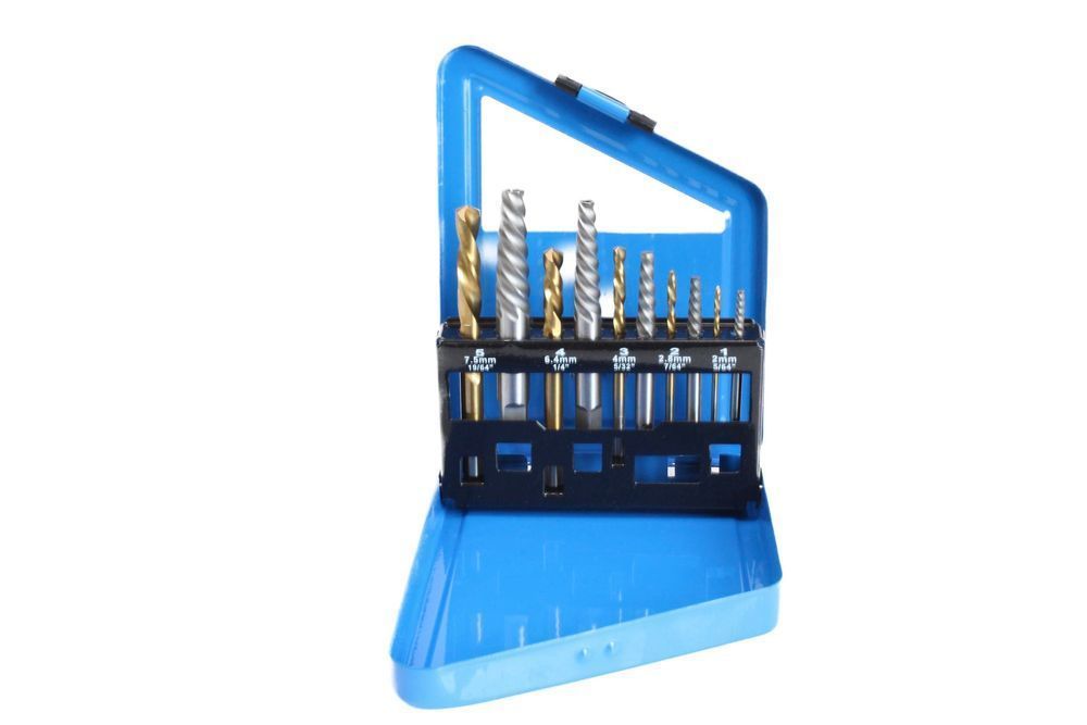 Set extractor suruburi cu burghie 10 piese