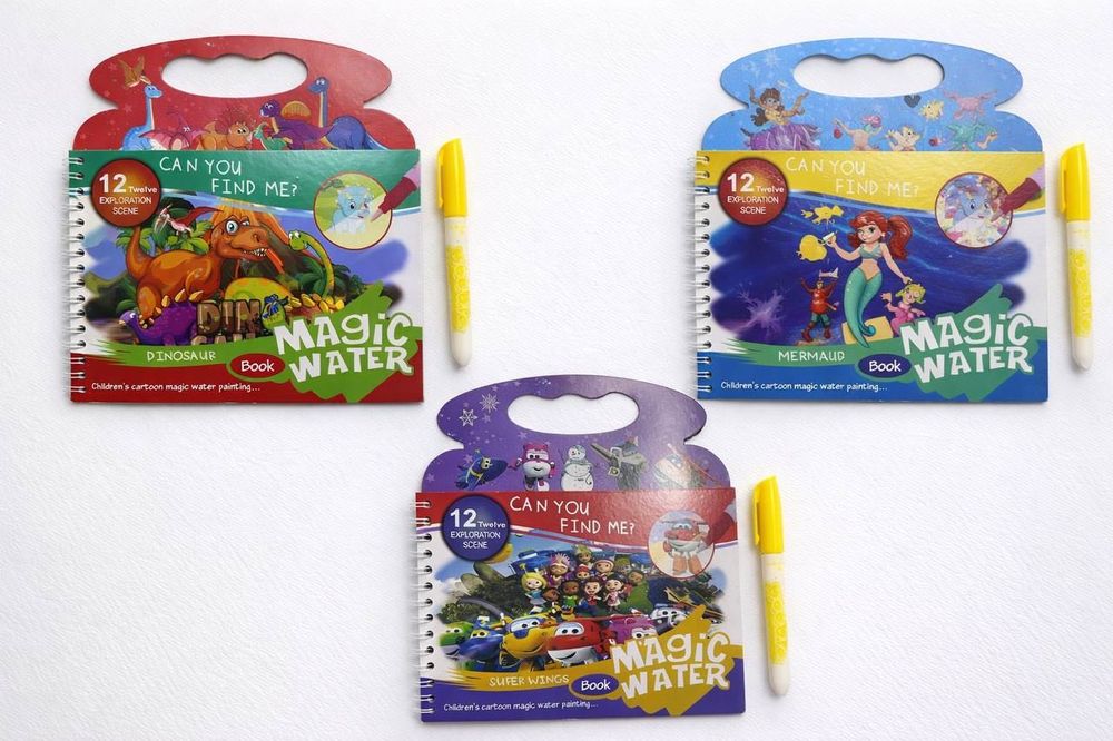 Многоразовая водная раскраска для детей от 2  до 6лет