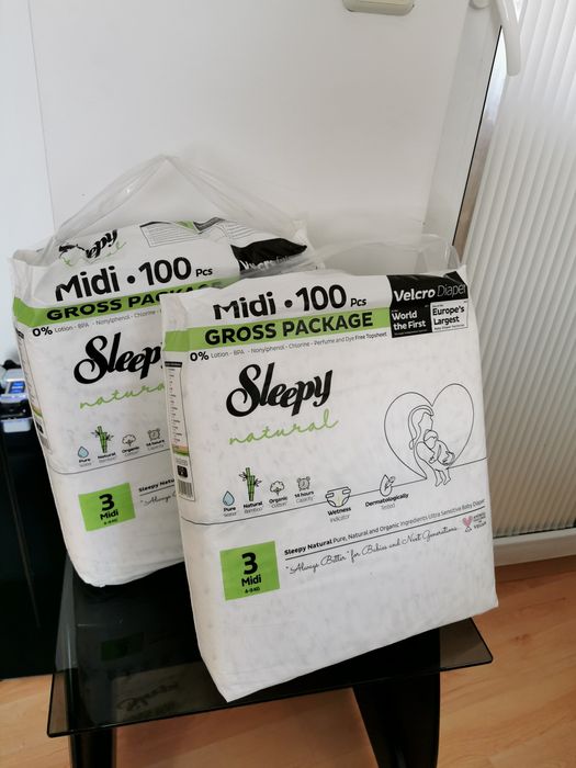 Памперси Sleepy номер 3 и 3+