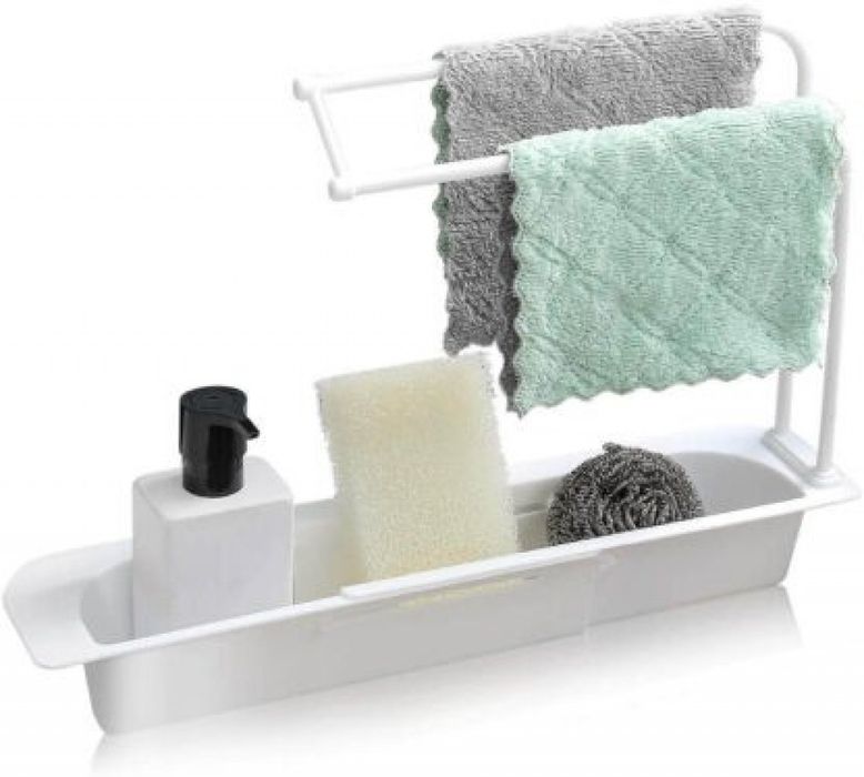 Компактен органайзер за кухненска мивка