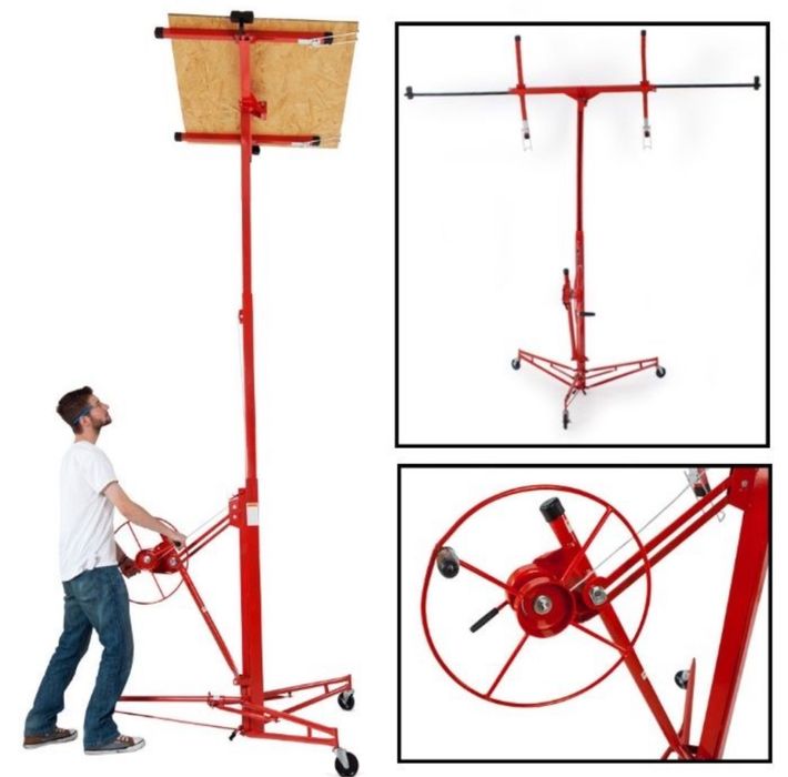 Повдигач за гипсокартон до 68кг HAWEK подемник за плоскости