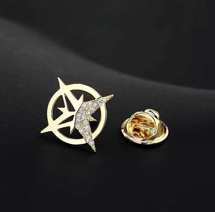 Винтажная брошь-заколка