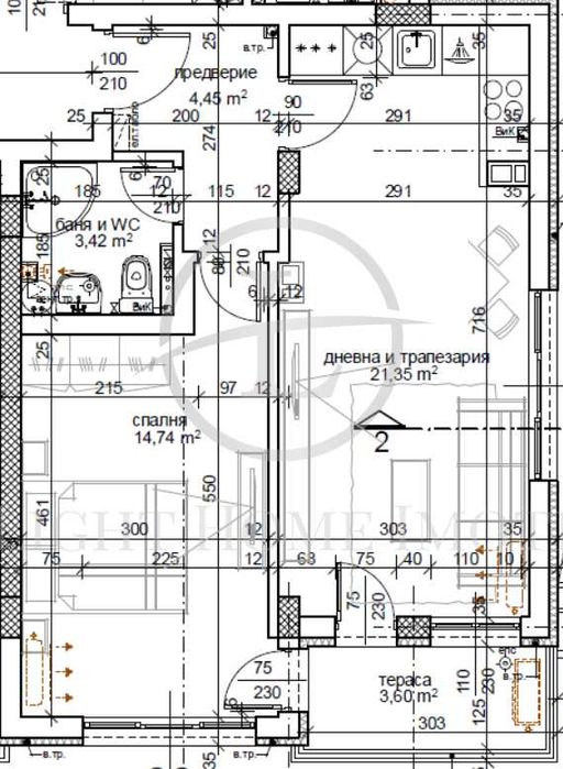 Продава се Двустаен апартамент в Пловдив, Тракия - 71 кв.м за 1404 €/кв.м - Снимка #2