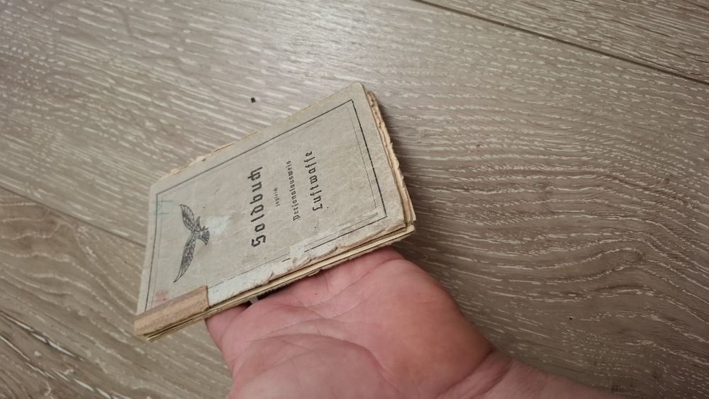 Carte de identitate soldat german aviație ww2