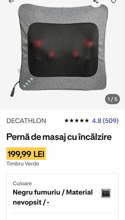 Perna masaj cu incalzire- nefolosita