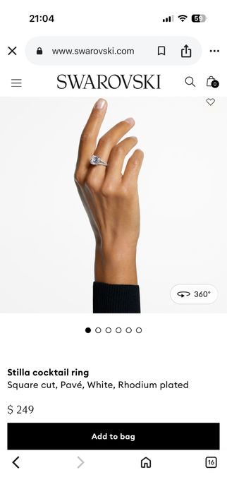 SWAROVSKI Stilla cocktail ring / пръстен