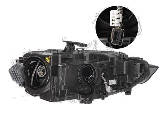 Far Audi A5/S5 (B8), 05.2016, partea Stanga, TYC, bi-xenon; cu " lumina timp de zi" tip LED; D3S+PWY24W; electric; fara modul lumini de zi LED; fara bec descarcare; fara ballast; cu motor; xenon