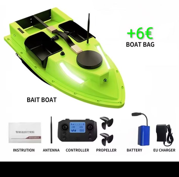 лодка захранка с 1 ,2 и 4коша, GPS