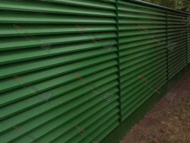 Забор жалюзи из металла