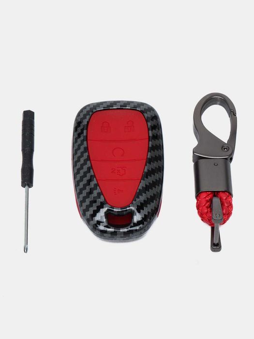 Чехол защитный для автомобильного ключа для Malibu 2 карбоновый