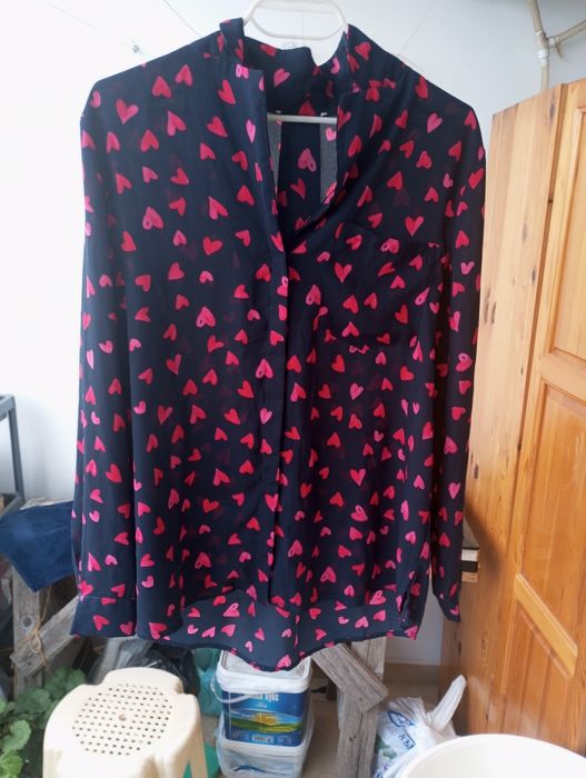 Дамска риза със сърца