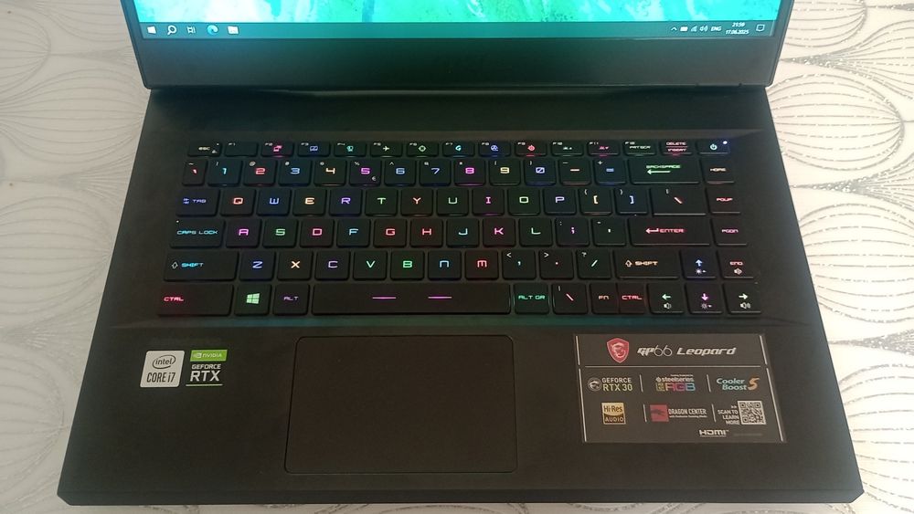 Laptop Gaming MSI GP66  Intel® Core™ i7 -10750h RTX 3070 130w