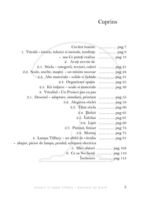 Carte "Vitralii si Lampi Tiffany - Atelierul de Acasa"