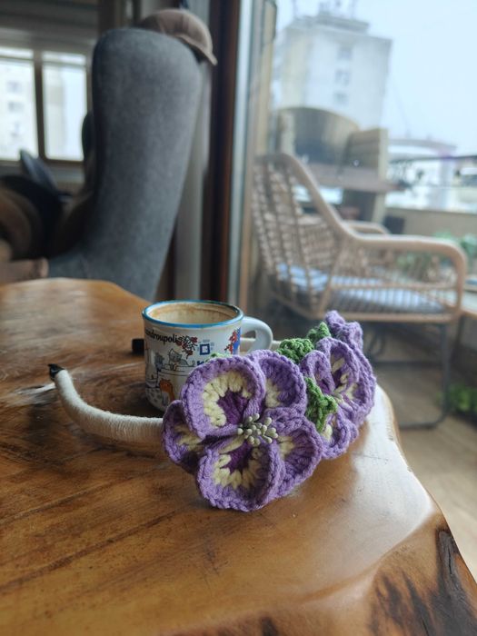 Ръчно плетени детски фиби