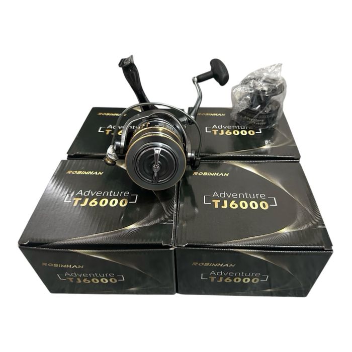 Vând set 4 mulinete Robinhasn Adventure TJ6000, noi, sigilate, cu accesorii incluse.