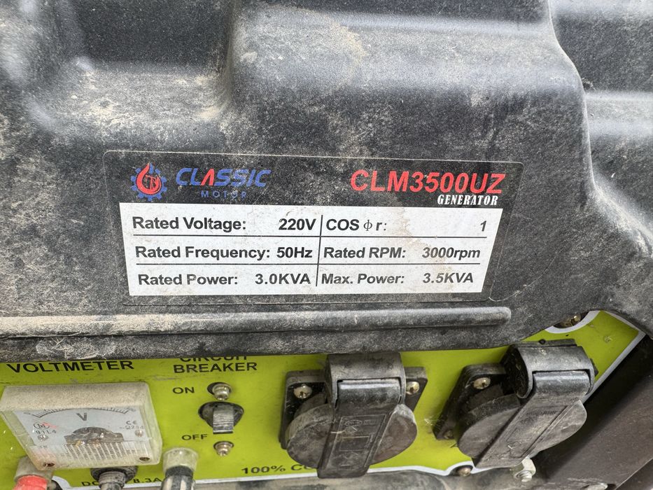 Generator Dvijok 3kv+avr Ozi yonib ochadi Генератор движок