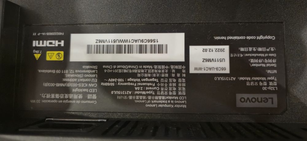 Монитор Lenovo L32p-30