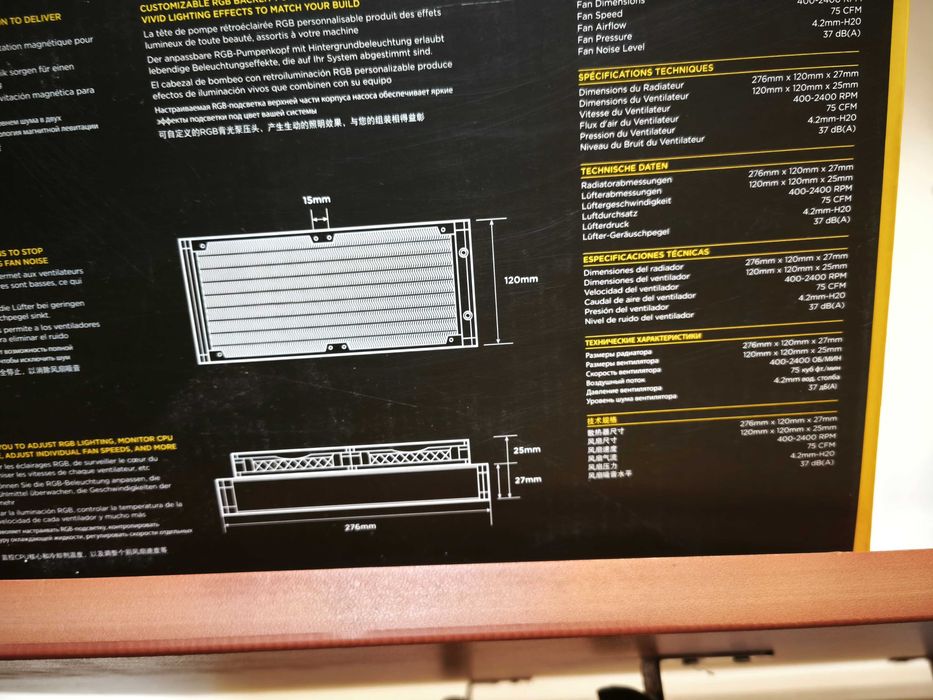 Cooler Corsair H100i PRO RGB 240mm