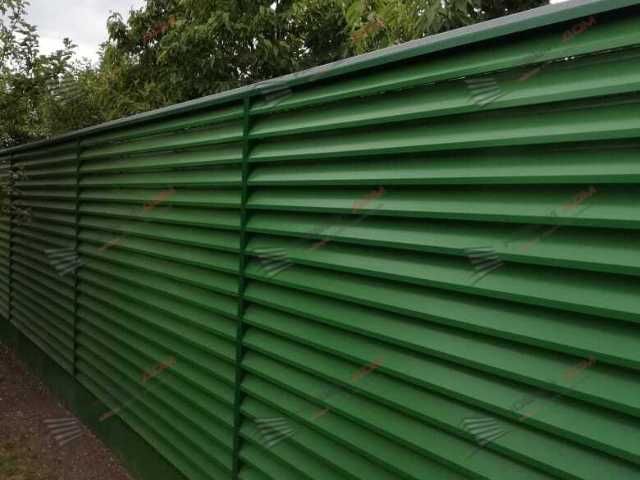 Забор жалюзи горизонтальный