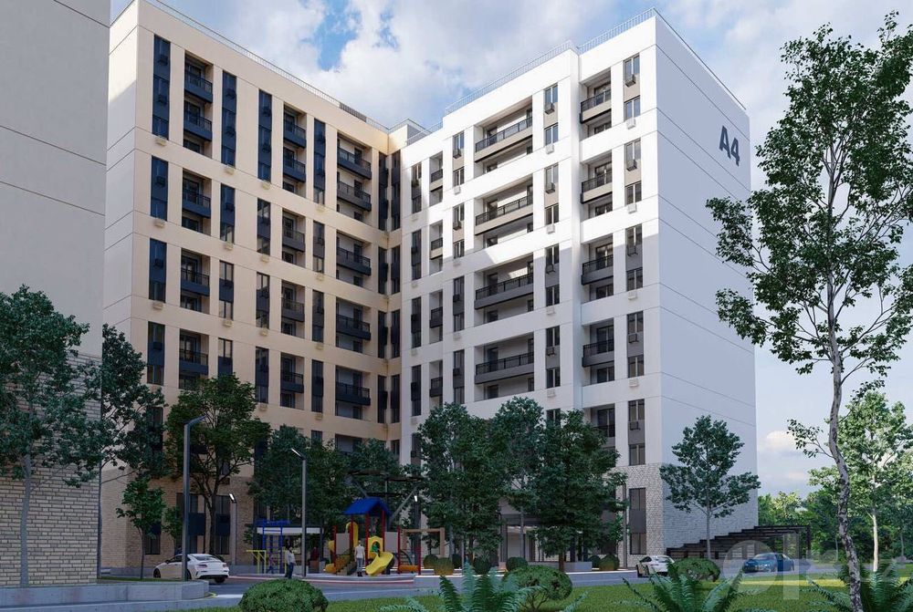2-комнатная коробка 46,4 м², ЖК Dreamland Parkent, Паркентский