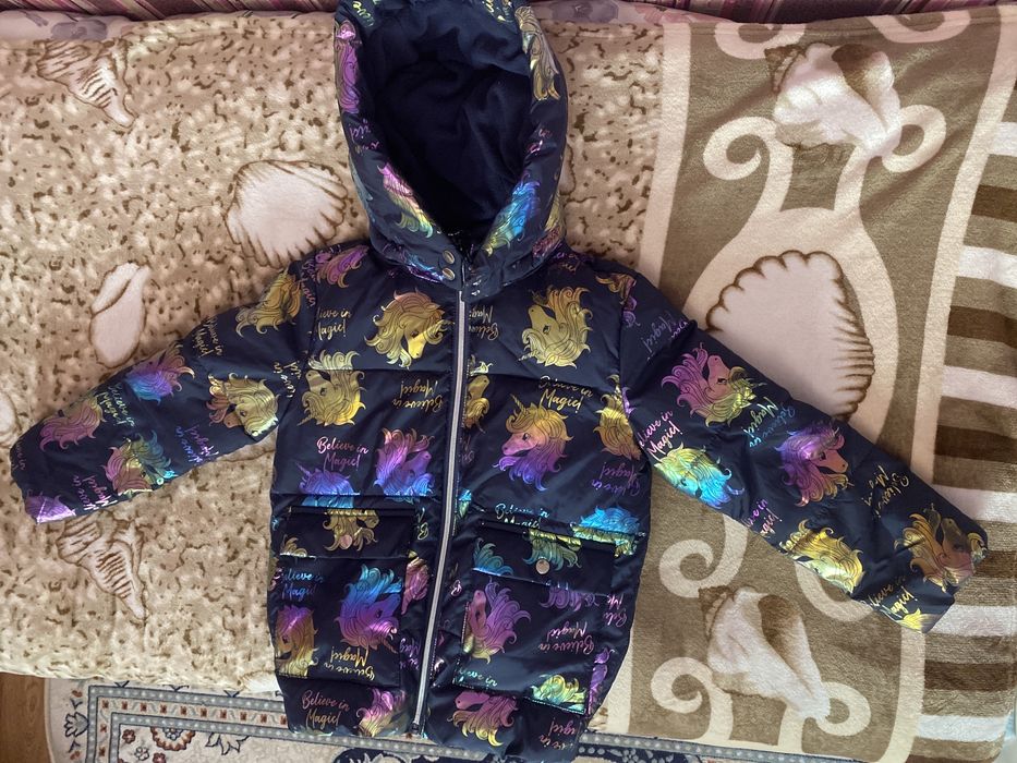 куртка детская демисезон девочкам 6-8 лет