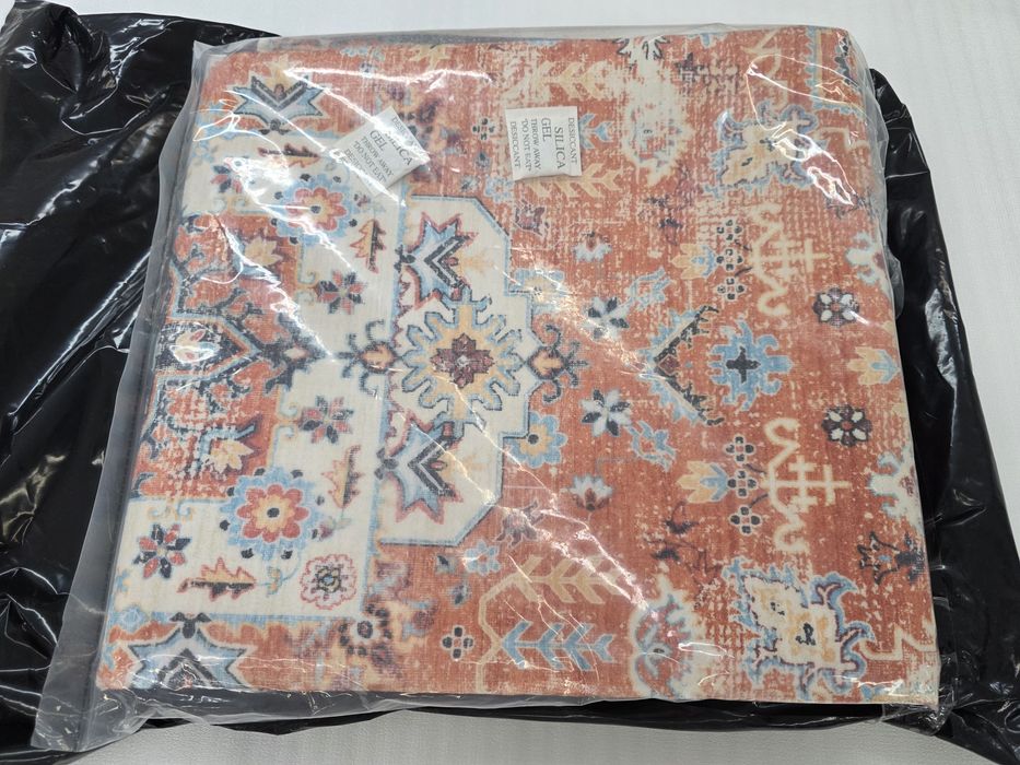 160x230см Ориенталски винтидж килим с противоплъзгаща основа, перящ се в пералня, Taleta