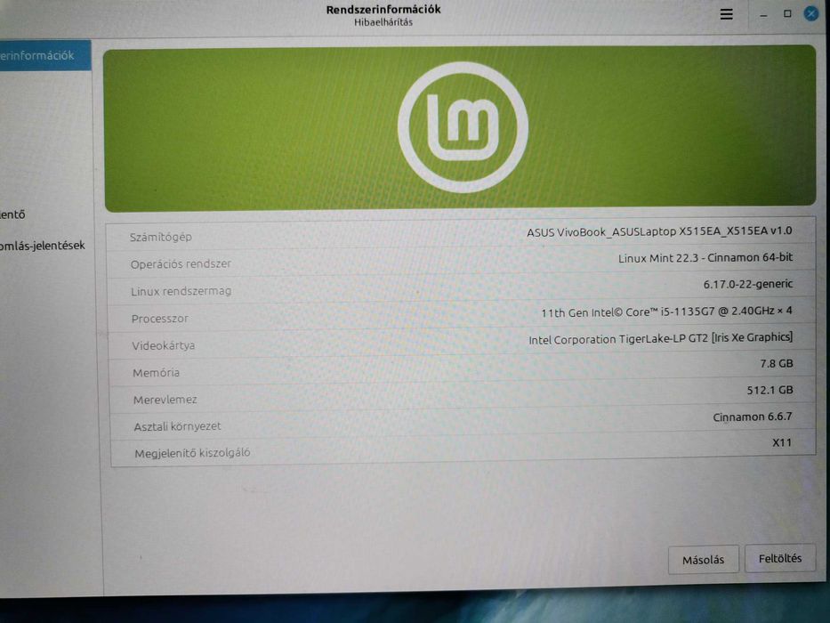 Laptop Asus X515  -  Intel I5 - SSD: 512 Gb,  8 Gb RAM