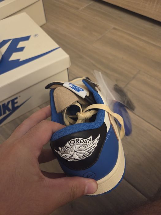 Jordan 1 travis scott fragment low full box