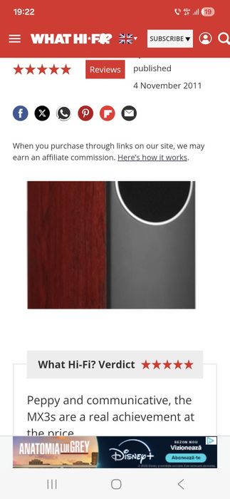 Mission MX3 boxe superbe