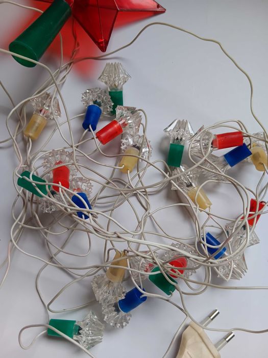 Instalatie veche pom de iarna, de craciun, perioada comunista RSR