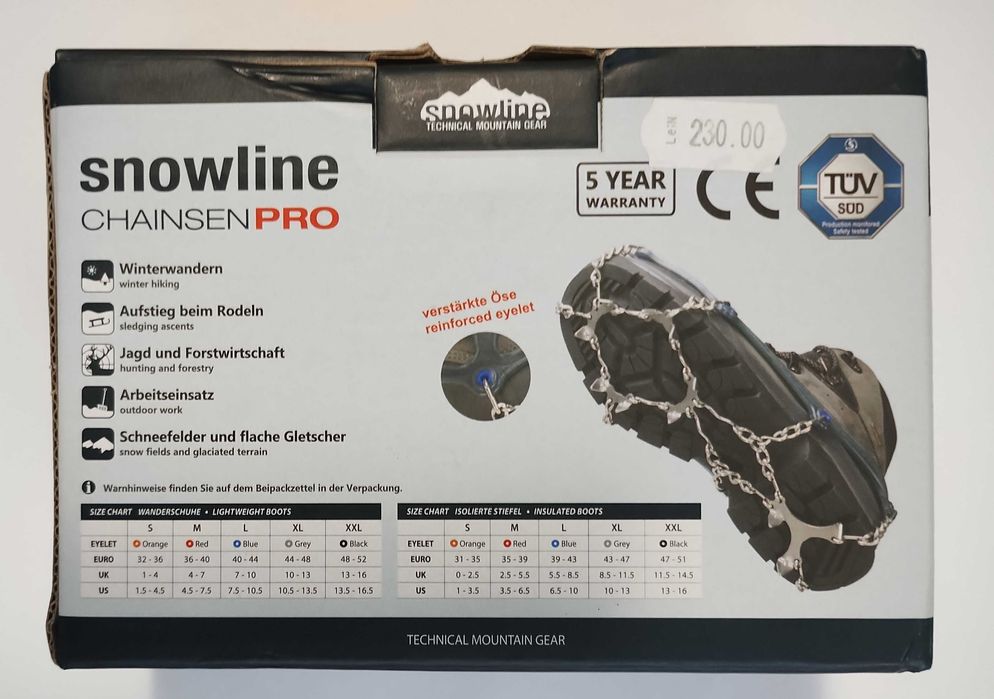 Crampoane antialunecare "Gheare de pisica" Snowline Chainsen  L 39-43