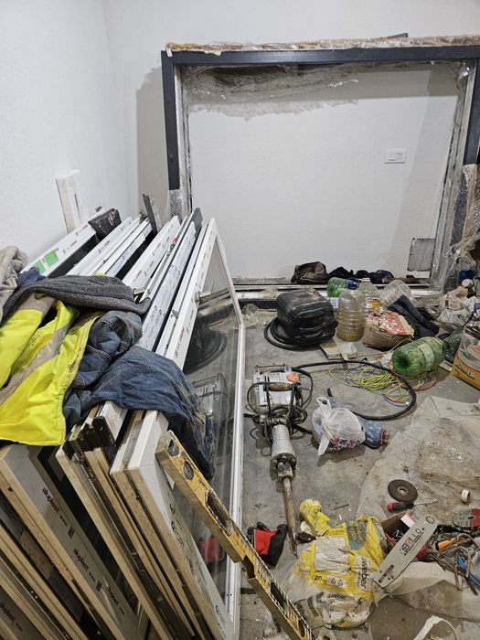 Ușă balcon / fereastră PVC QFORT 7Stars – 1660 x 1970 mm – Gri antraci