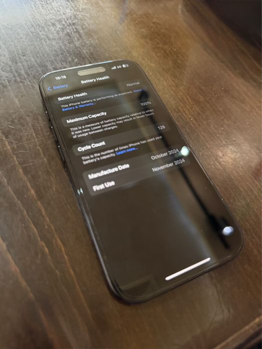 Бартер! iPhone 16 100% battery в гаранция