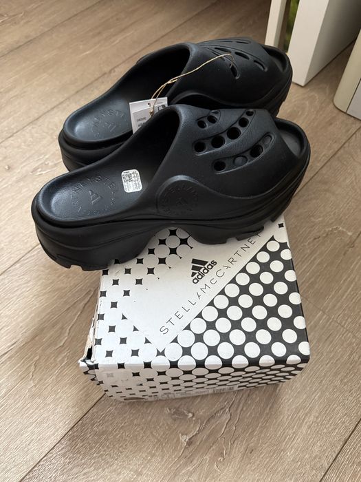 Adidas by Stella McCartney - Logo rubber clogs