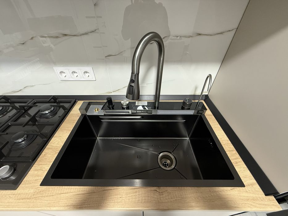 Chiuvetă Smart Multifuncțională Neagră 75x45 cm