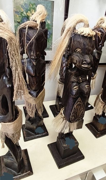 Statuete lemn / arta africană h 50 cm