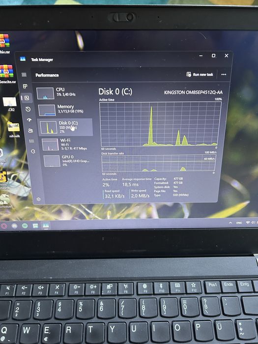 Лаптоп Lenovo T480 | 500GB SSD | 16GB RAM