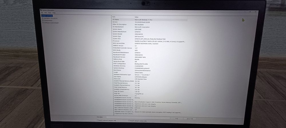 Lenovo thinkpad T590
