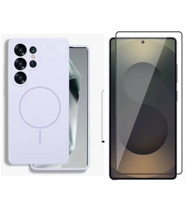 Pack Husa Magnetica Anti Zgariere + Folie Sticla Samsung S25/S24 ULTRA