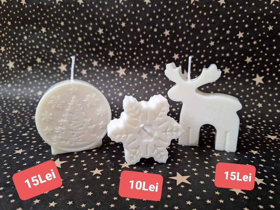 Lumânări handmade din ceara de soia.