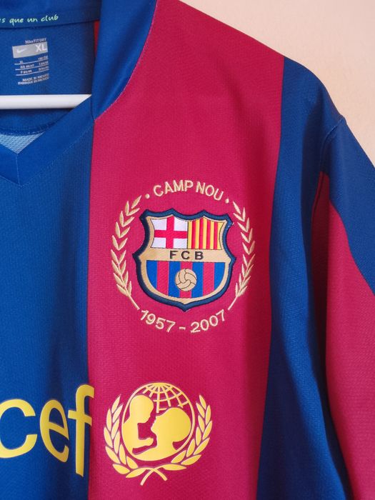 Tricou Fotbal Vintage FC  Barcelona 2007-08