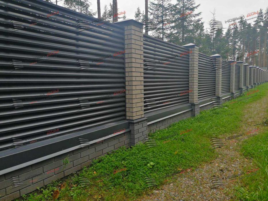 Забор жалюзи еврожалюзи